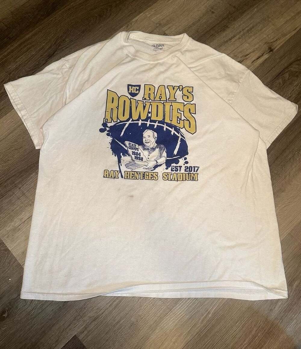 Gildan Ray's Rowdies Ray Hentges Stadium Midwest Block & Brick Graphic T-Shirt
